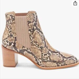 Vince Camuto Jentilliy Snakeskin Print Booties 8
